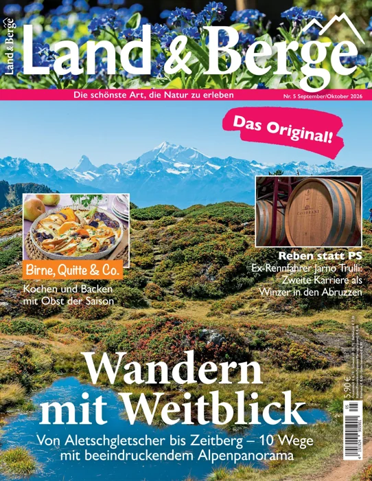 Titelseite Land & Berge, September/Oktober 2026